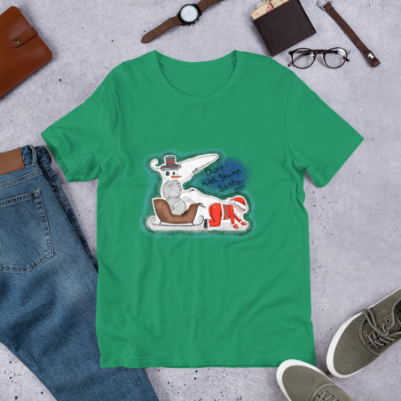 Short-Sleeve Unisex Creepy Sheepy Snowman T-Shirt