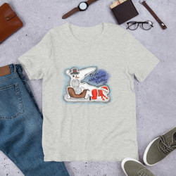 Short-Sleeve Unisex Creepy Sheepy Snowman T-Shirt
