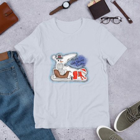 Short-Sleeve Unisex Creepy Sheepy Snowman T-Shirt