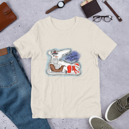Short-Sleeve Unisex Creepy Sheepy Snowman T-Shirt