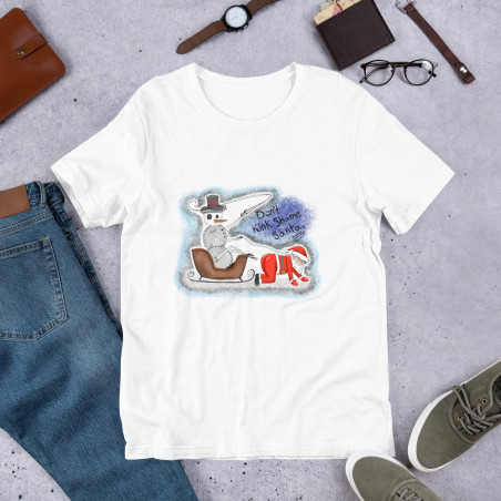 Short-Sleeve Unisex Creepy Sheepy Snowman T-Shirt