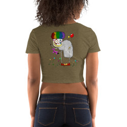 Women’s Creepy Sheepy Clown Crop Tee