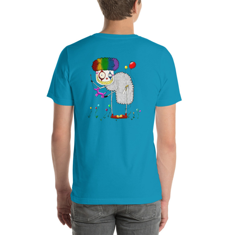Short-Sleeve Unisex Creepy Sheepy Clown T-Shirt
