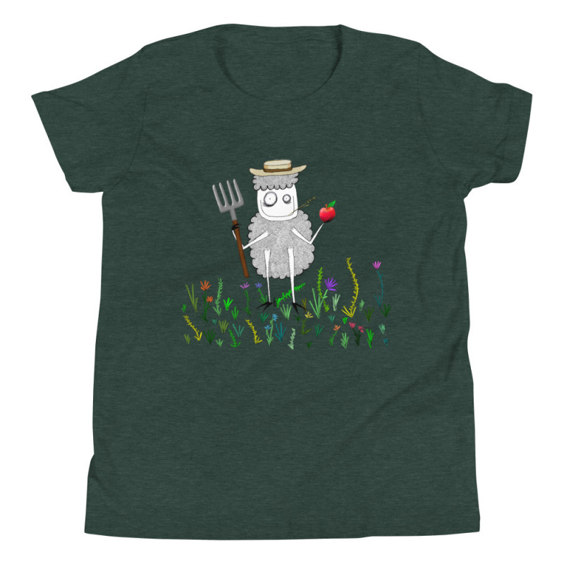 Youth Farmer Creepy Sheepy Short Sleeve T-Shirt