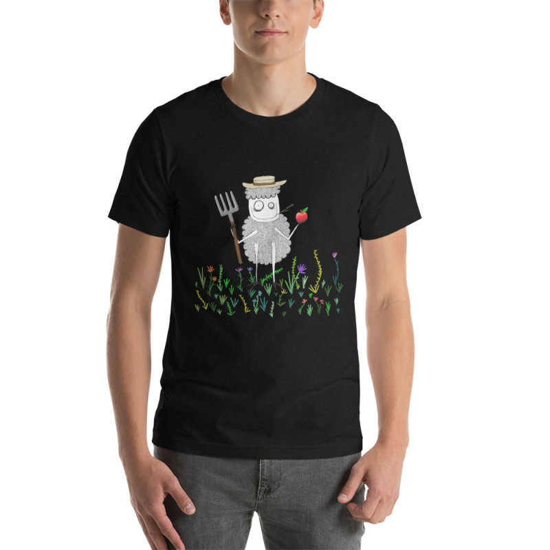 Short-Sleeve Unisex Farmer Creepy Sheepy T-Shirt
