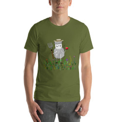 Short-Sleeve Unisex Farmer Creepy Sheepy T-Shirt
