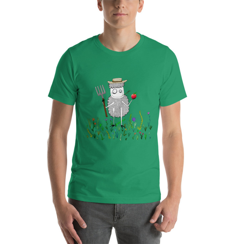 Short-Sleeve Unisex Farmer Creepy Sheepy T-Shirt