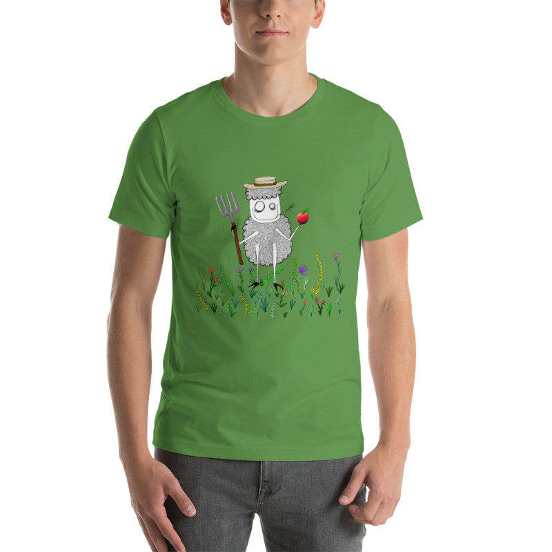 Short-Sleeve Unisex Farmer Creepy Sheepy T-Shirt