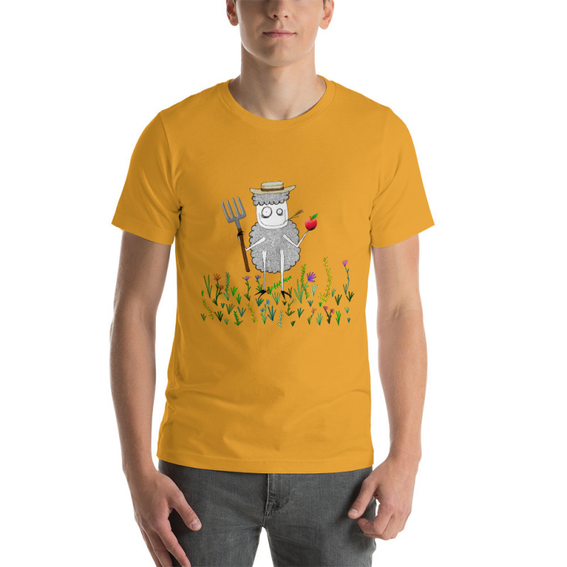 Short-Sleeve Unisex Farmer Creepy Sheepy T-Shirt