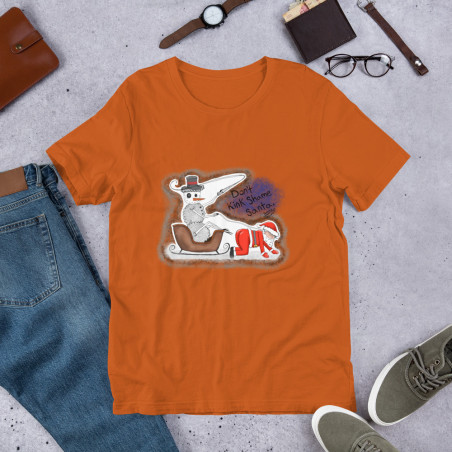 Short-Sleeve Unisex Creepy Sheepy Snowman T-Shirt