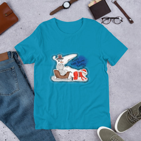 Short-Sleeve Unisex Creepy Sheepy Snowman T-Shirt